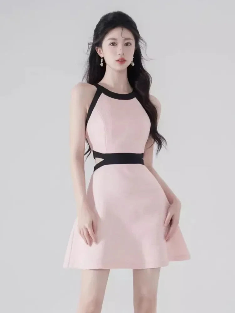 French Small Fragrance Short Dresses For Women 2024 Korean Elegant Fashion Sweet Chic Summer Dress Party Vestidos Robe Femme
